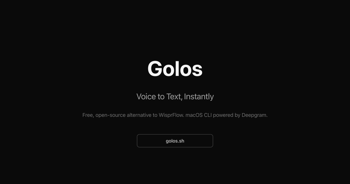 Golo Text Golos - Voice to Text, Instantly